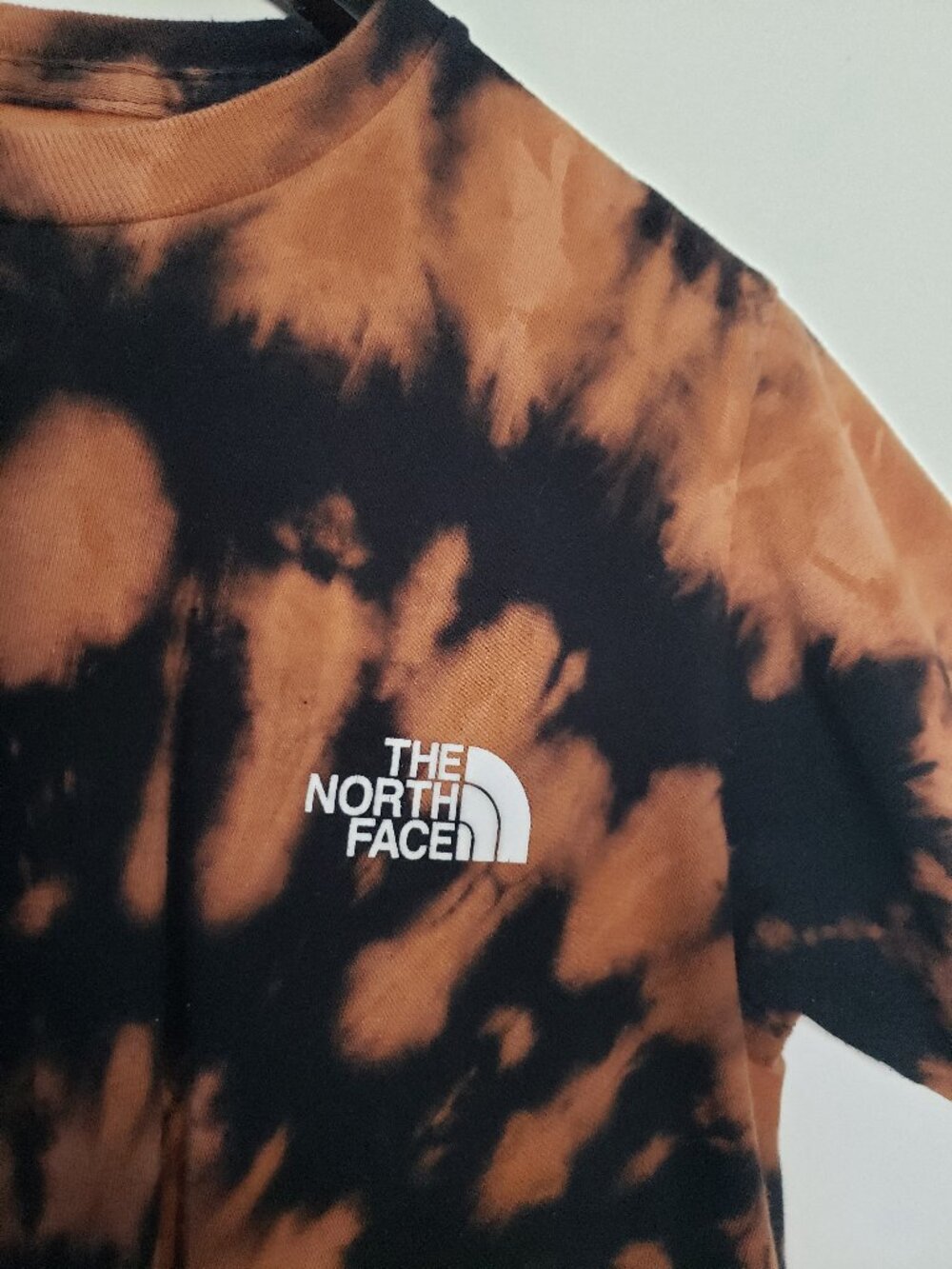 The North Face Guide Shirt Black & Orange Tie-Dye Short Sleeve Tee